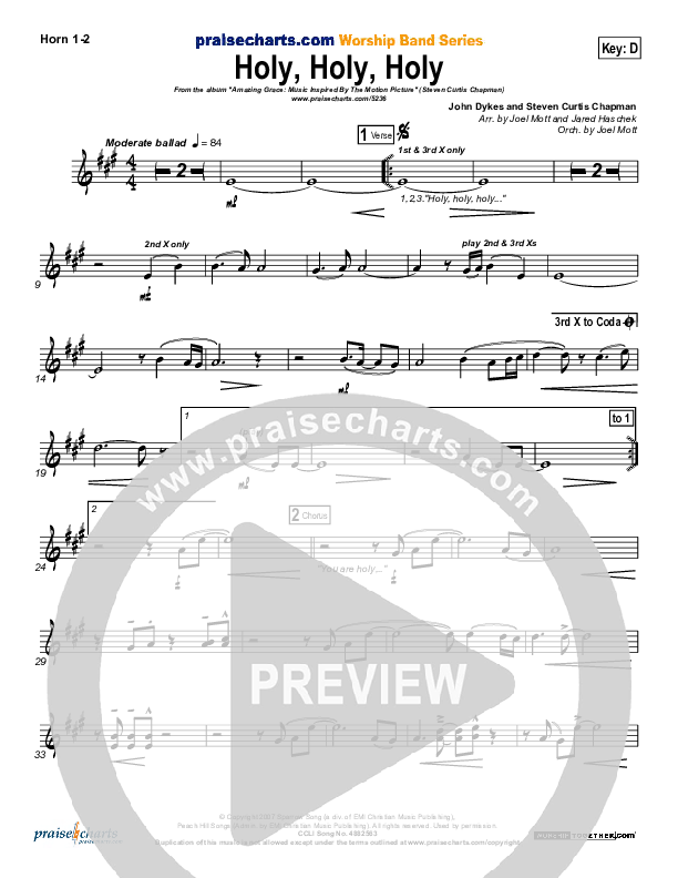 Holy Holy Holy Brass Pack (Steven Curtis Chapman)