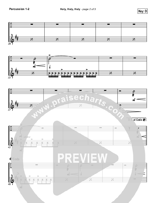 Holy Holy Holy Percussion 1/2 (Steven Curtis Chapman)