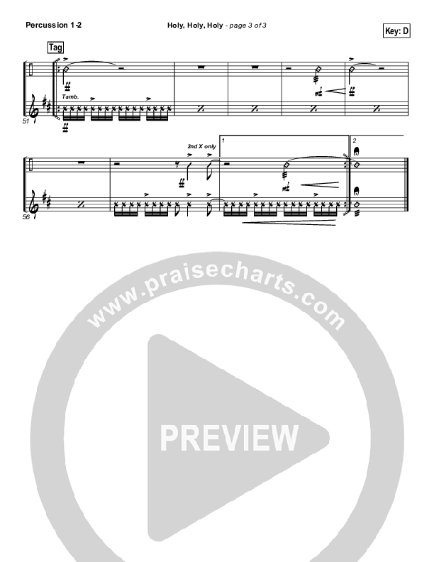 Holy Holy Holy Percussion 1/2 (Steven Curtis Chapman)