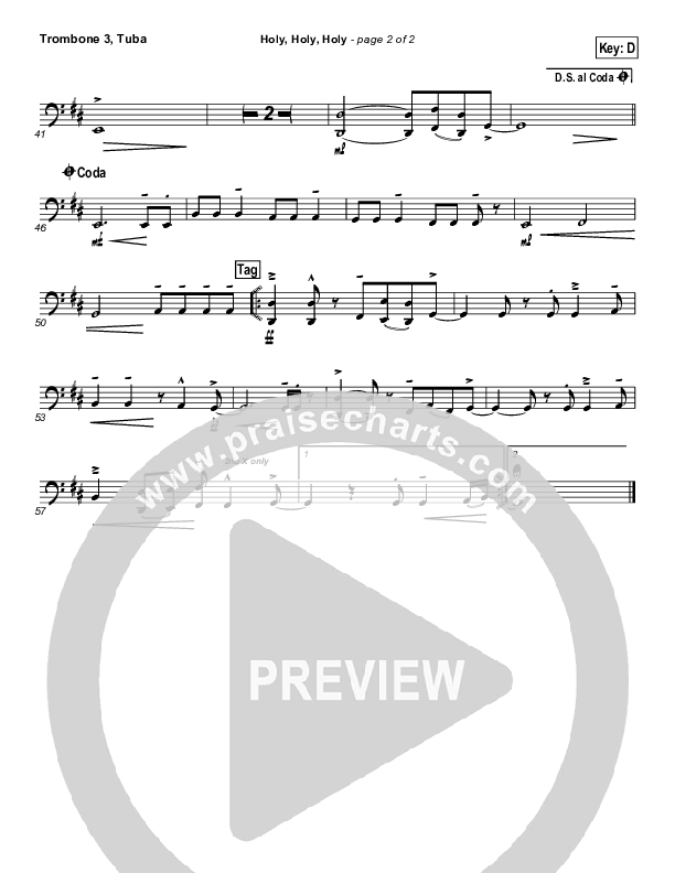 Holy Holy Holy Trombone 3/Tuba (Steven Curtis Chapman)