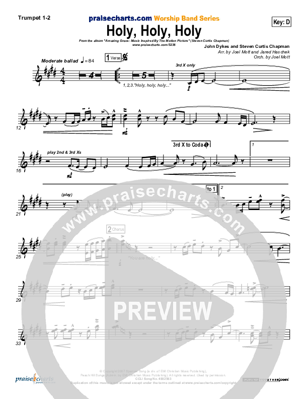 Holy Holy Holy Brass Pack (Steven Curtis Chapman)