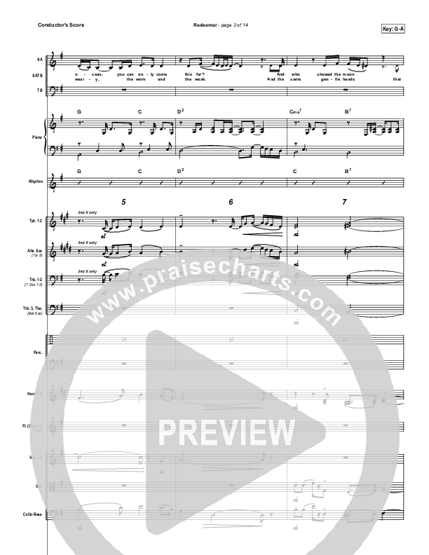 Redeemer Conductor's Score (Nicole C. Mullen)