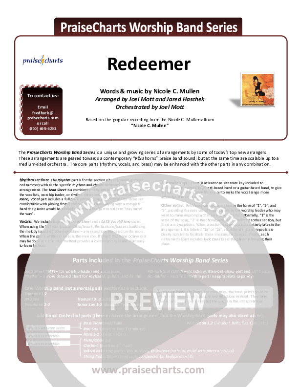 Redeemer Cover Sheet (Nicole C. Mullen)