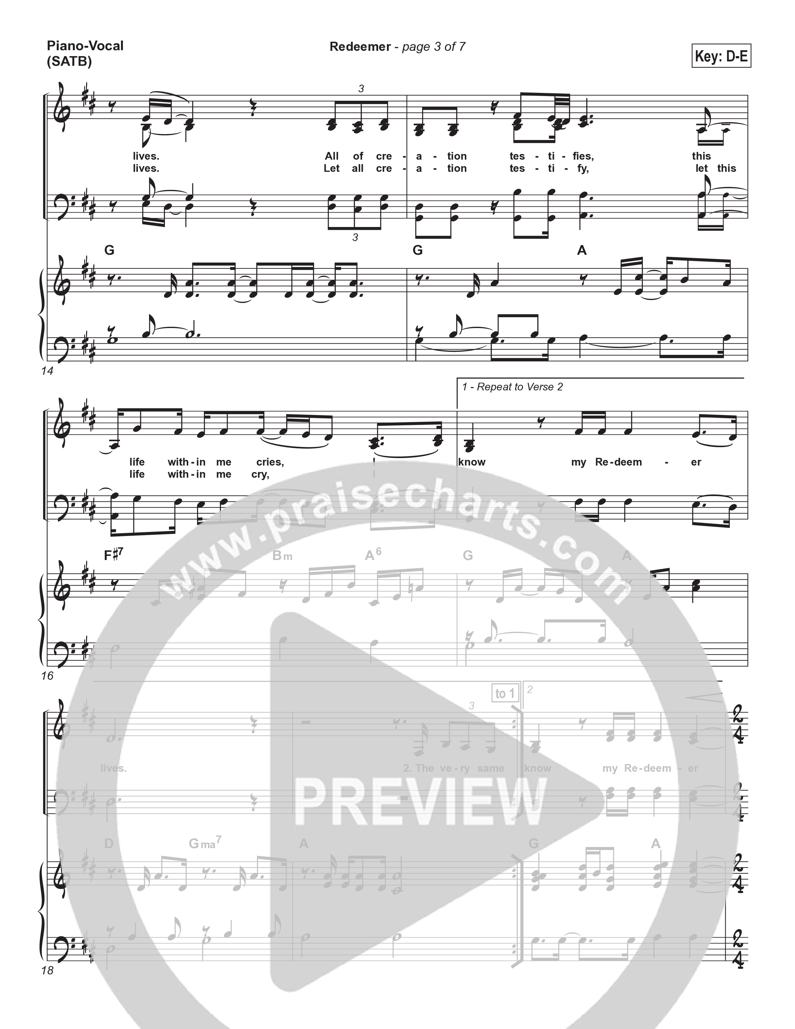 Redeemer Piano/Choir (SATB) (Nicole C. Mullen)