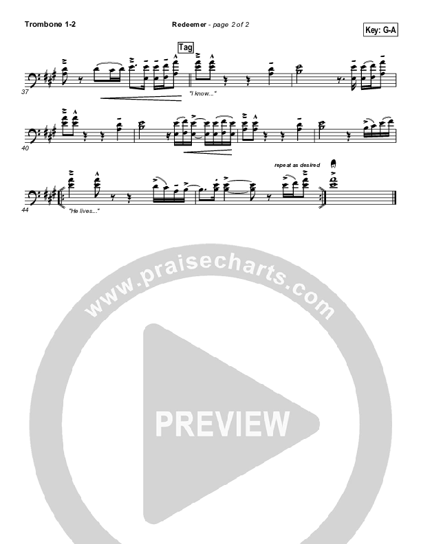 Redeemer Trombone 1/2 (Nicole C. Mullen)