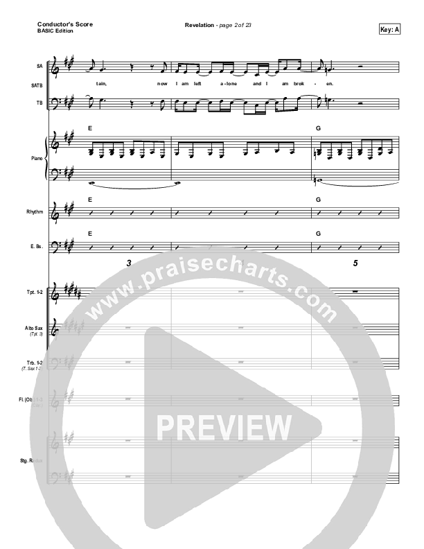 Revelation Conductor's Score (Third Day)