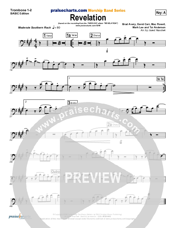 Revelation Trombone 1/2 (Third Day)