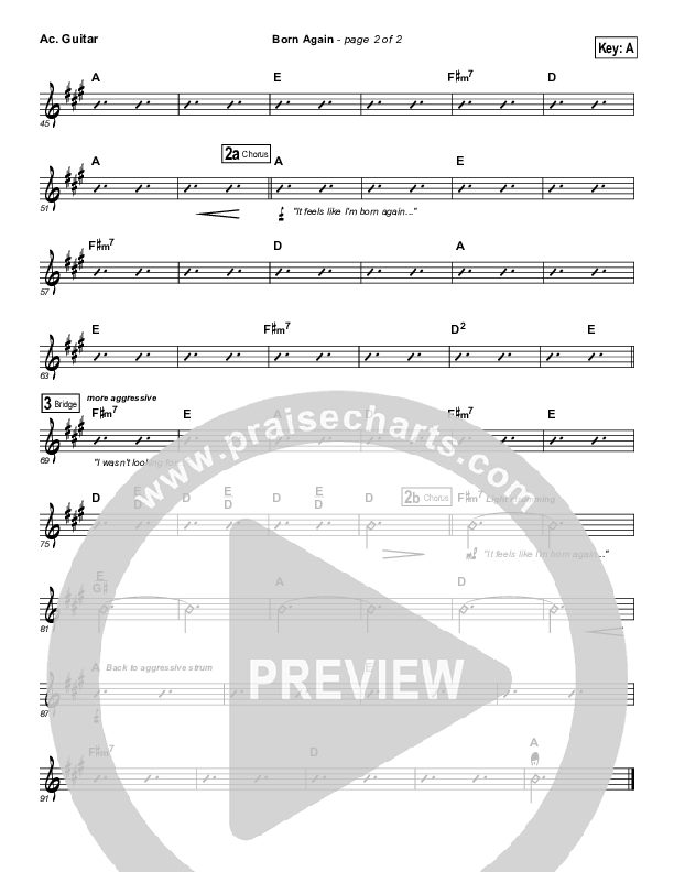 Born Again Acoustic Guitar (Third Day)