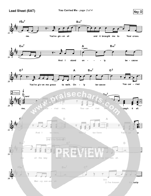 You Carried Me Lead (SAT) (Building 429)