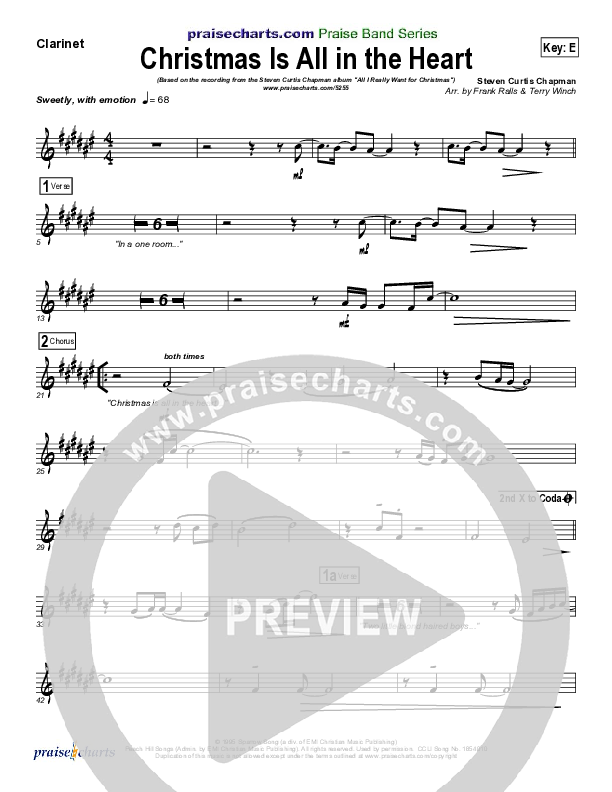 Christmas Is All In The Heart Wind Pack (Steven Curtis Chapman)