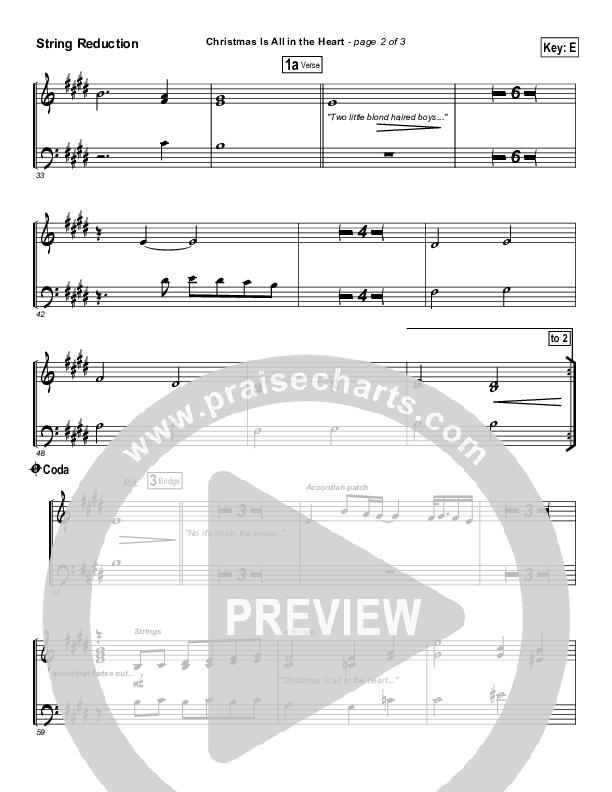 Christmas Is All In The Heart Synth Strings (Steven Curtis Chapman)