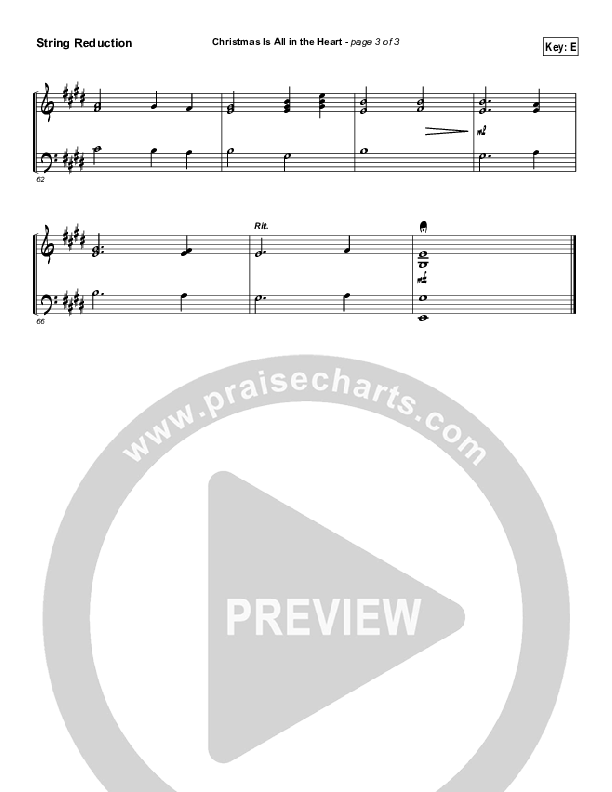 Christmas Is All In The Heart Synth Strings (Steven Curtis Chapman)