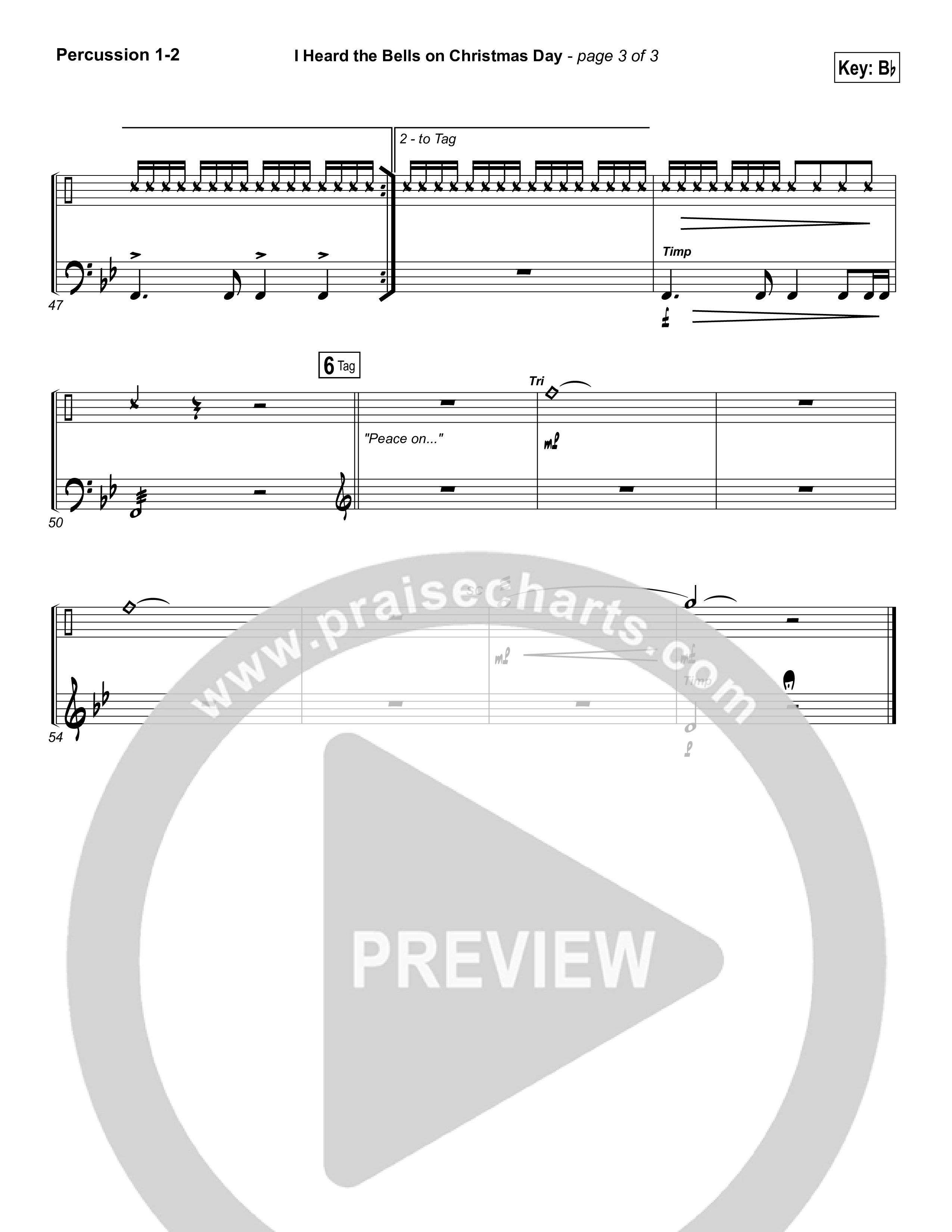 I Heard The Bells On Christmas Day Percussion (Casting Crowns)