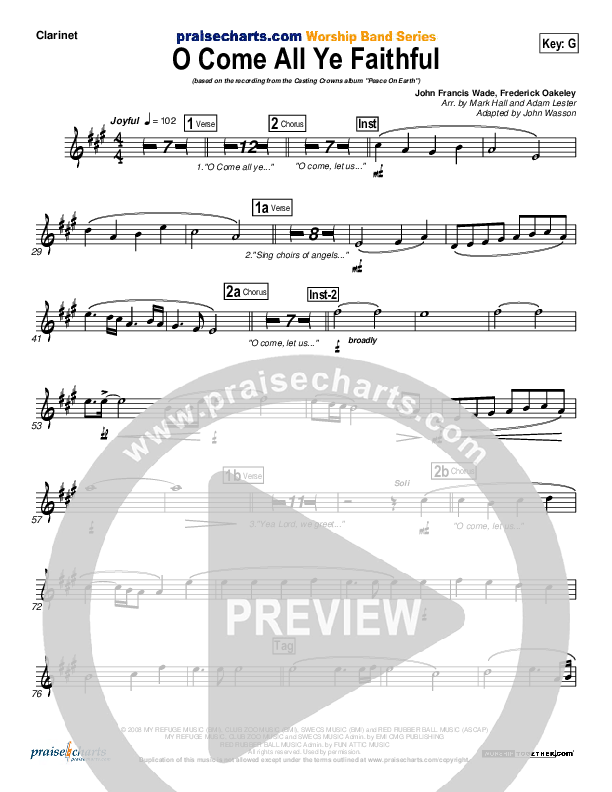 O Come All Ye Faithful Wind Pack (Casting Crowns)