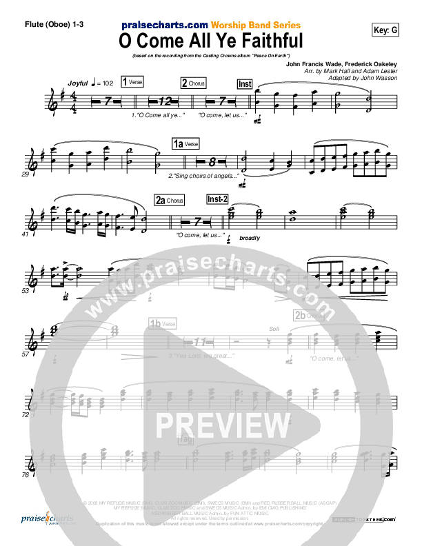 O Come All Ye Faithful Wind Pack (Casting Crowns)