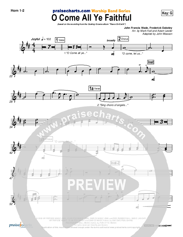 O Come All Ye Faithful Brass Pack (Casting Crowns)