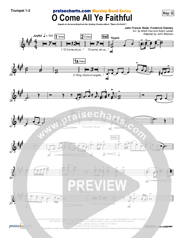 O Come All Ye Faithful Brass Pack (Casting Crowns)