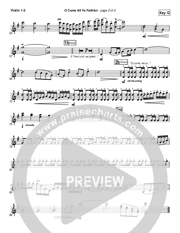 O Come All Ye Faithful Violin 1/2 (Casting Crowns)