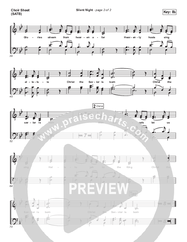 Silent Night Choir Vocals (SATB) (Casting Crowns)