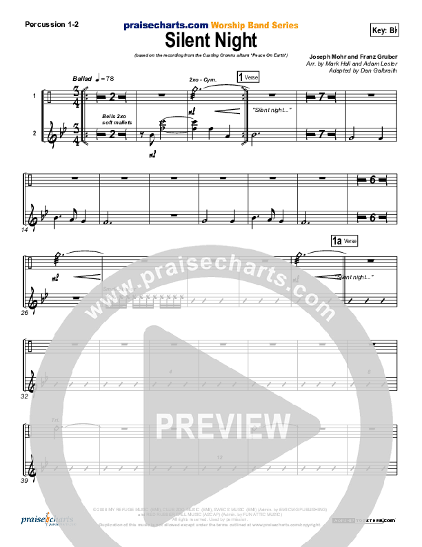 Silent Night Percussion 1/2 (Casting Crowns)