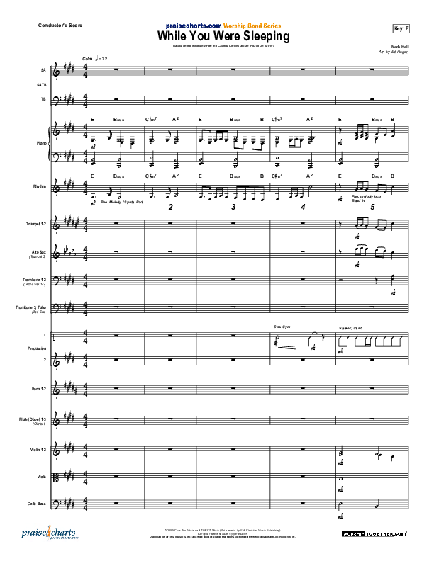 While you were sleeping casting crowns christmas lyrics