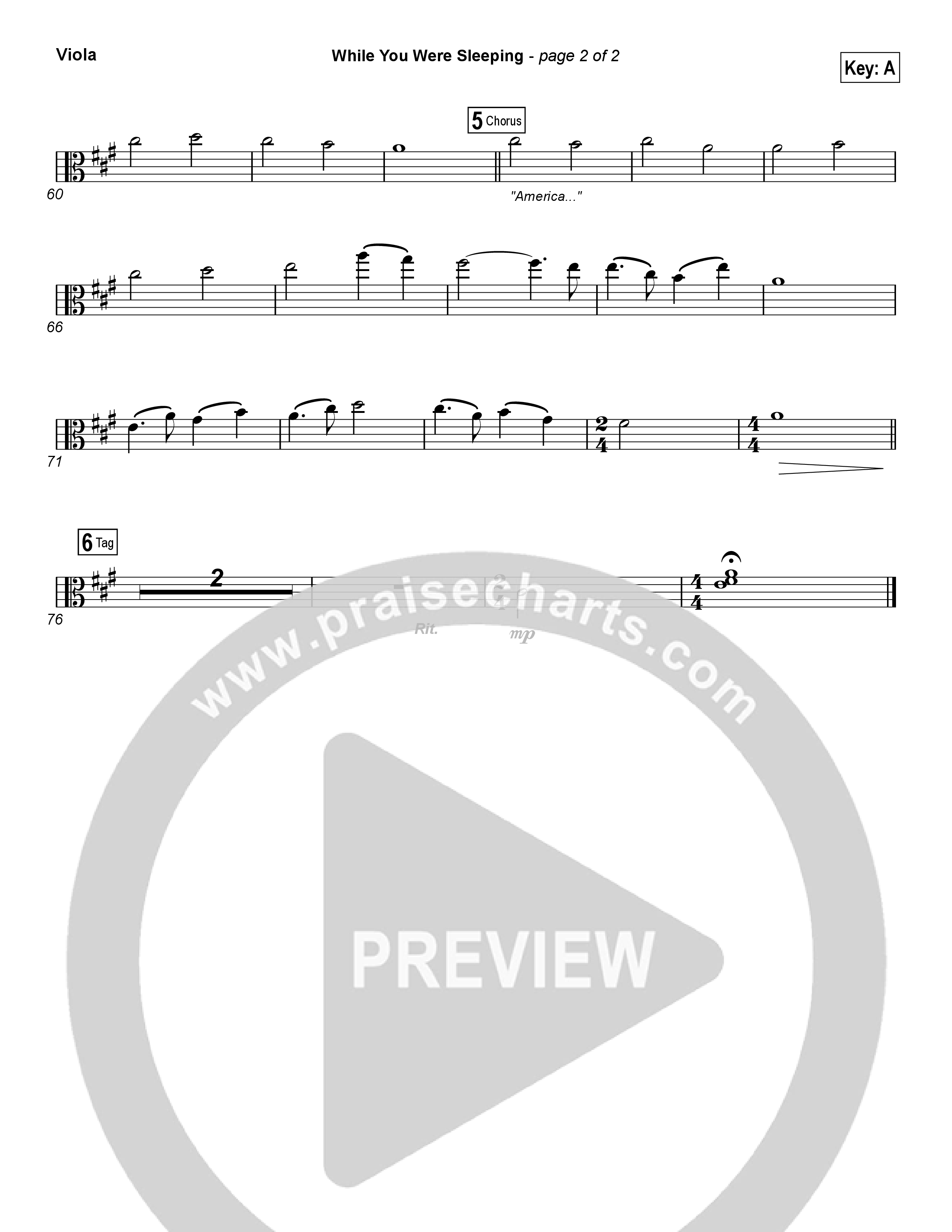 While You Were Sleeping (Christmas) Viola (Casting Crowns)