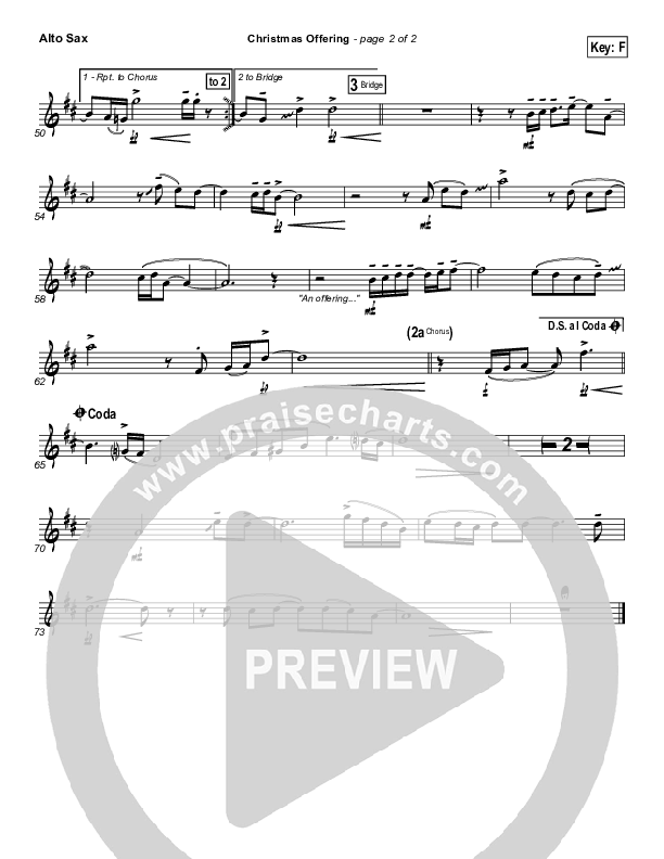 Christmas Offering Alto Sax (Casting Crowns)