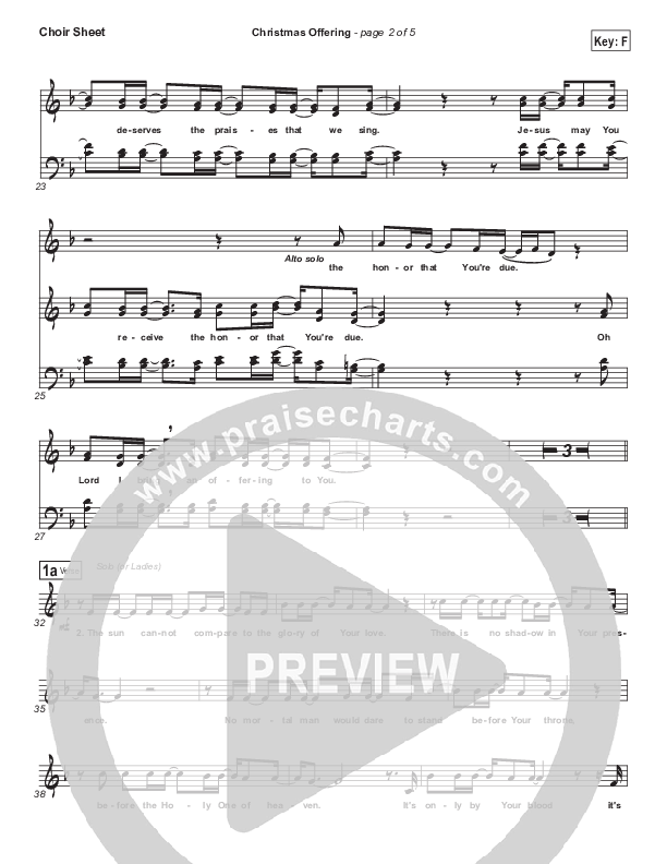 Christmas Offering Choir Sheet (SATB) (Casting Crowns)