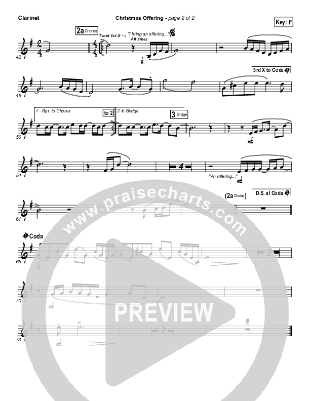 Christmas Offering Clarinet (Casting Crowns)