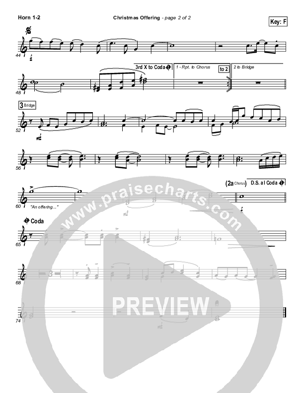 Christmas Offering French Horn 1/2 (Casting Crowns)