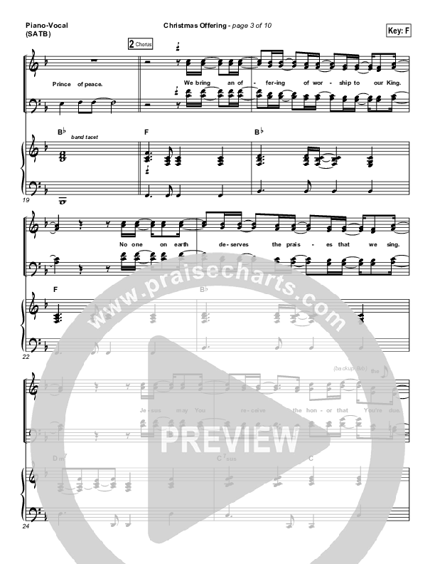 Christmas Offering Piano/Vocal (Casting Crowns)