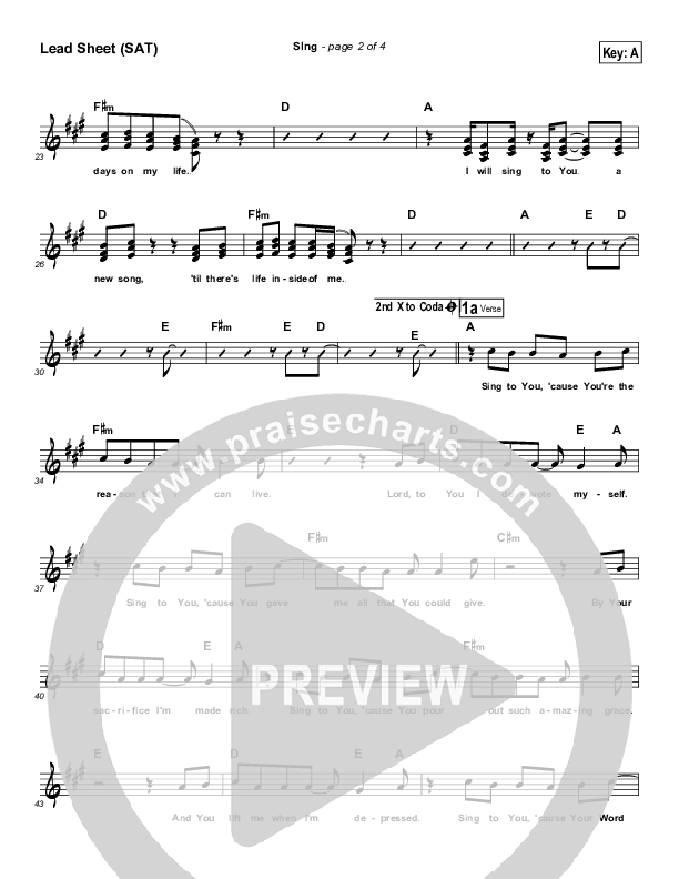 Sing Lead Sheet (SAT) (Tomasz Jasinski)