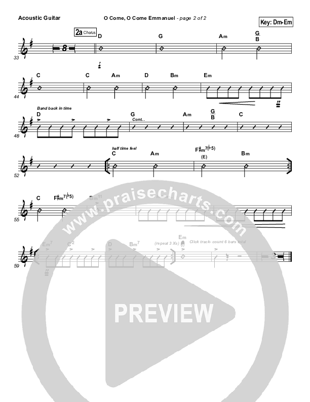 O Come O Come Emmanuel Acoustic Guitar (Frank Ralls)