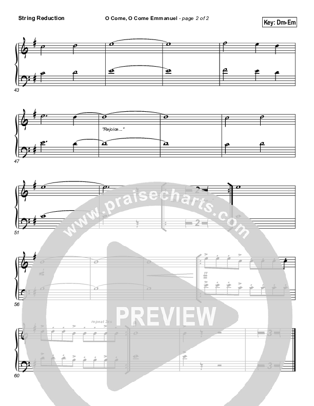 O Come O Come Emmanuel Synth Strings (Frank Ralls)