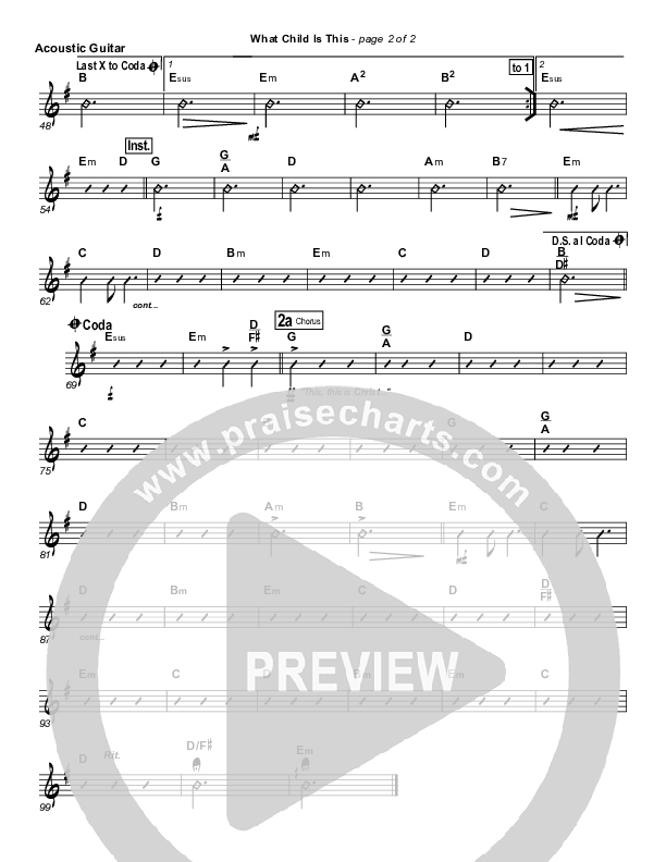 What Child Is This Acoustic Guitar (Frank Ralls)