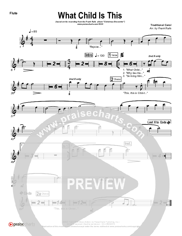 What Child Is This Flute (Frank Ralls)