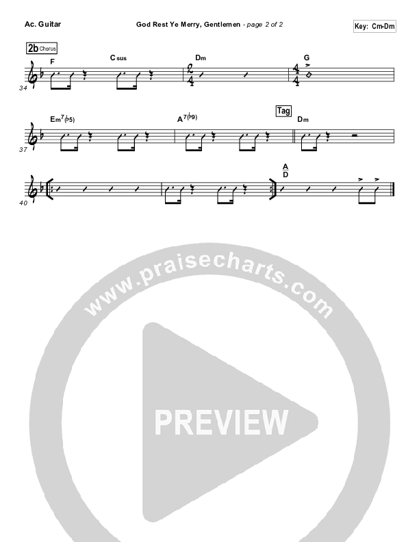 God Rest Ye Merry Gentlemen Acoustic Guitar (Frank Ralls)