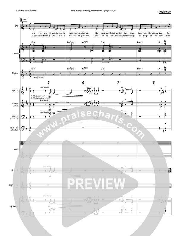 God Rest Ye Merry Gentlemen Orchestration (Frank Ralls)