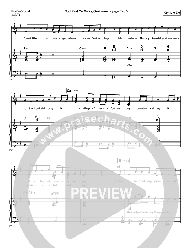 God Rest Ye Merry Gentlemen Piano/Vocal & Lead (Frank Ralls)