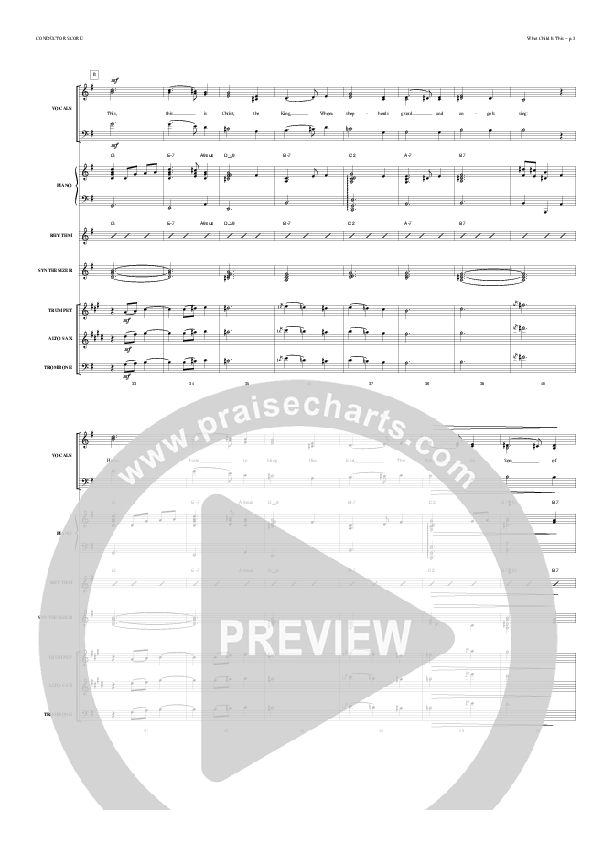 What Child Is This Conductor's Score (Todd Billingsley)