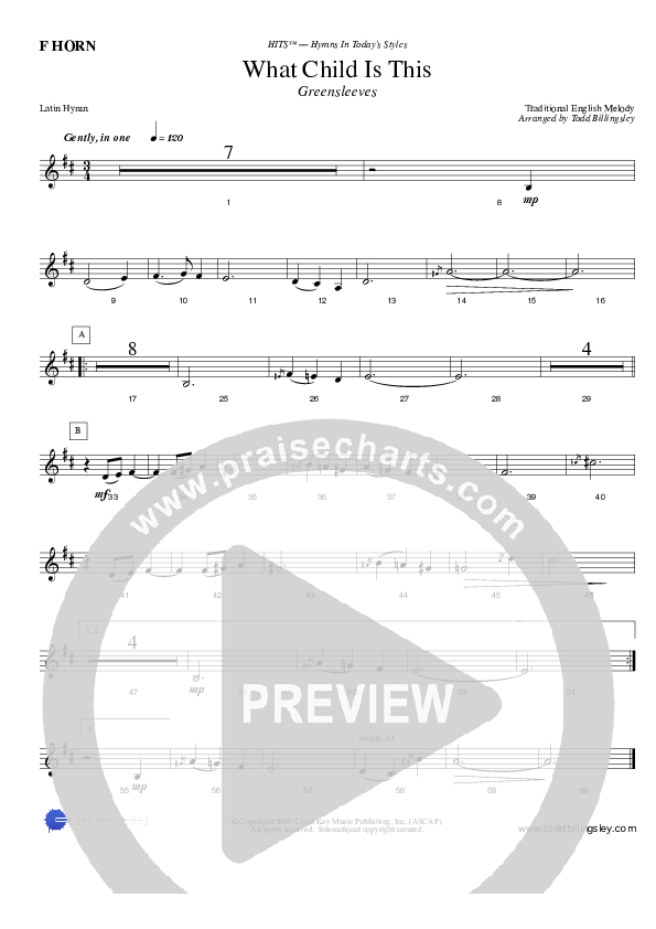 What Child Is This French Horn (Todd Billingsley)