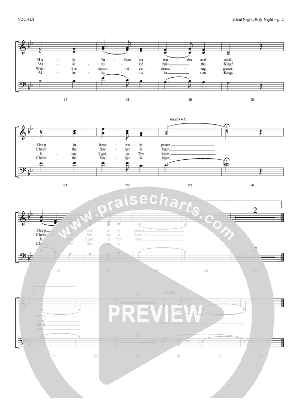 Silent Night Choir Sheet (Todd Billingsley)