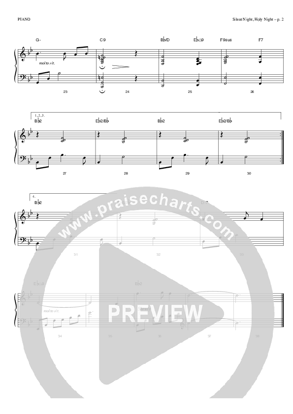 Silent Night Piano Sheet (Todd Billingsley)