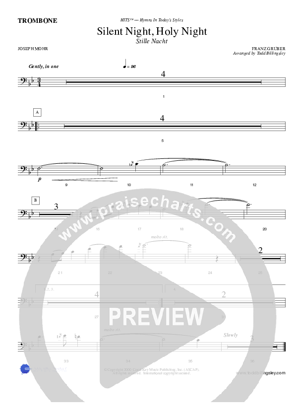Silent Night Trombone (Todd Billingsley)