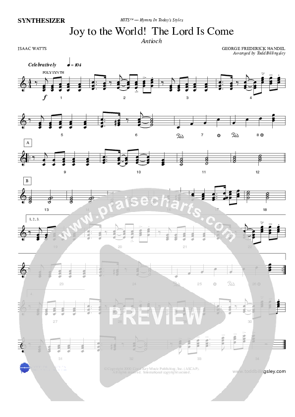 Joy To The World Synth (Todd Billingsley)