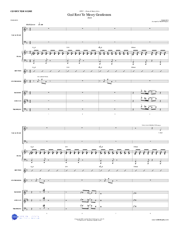 God Rest Ye Merry Gentlemen Orchestration (Todd Billingsley)
