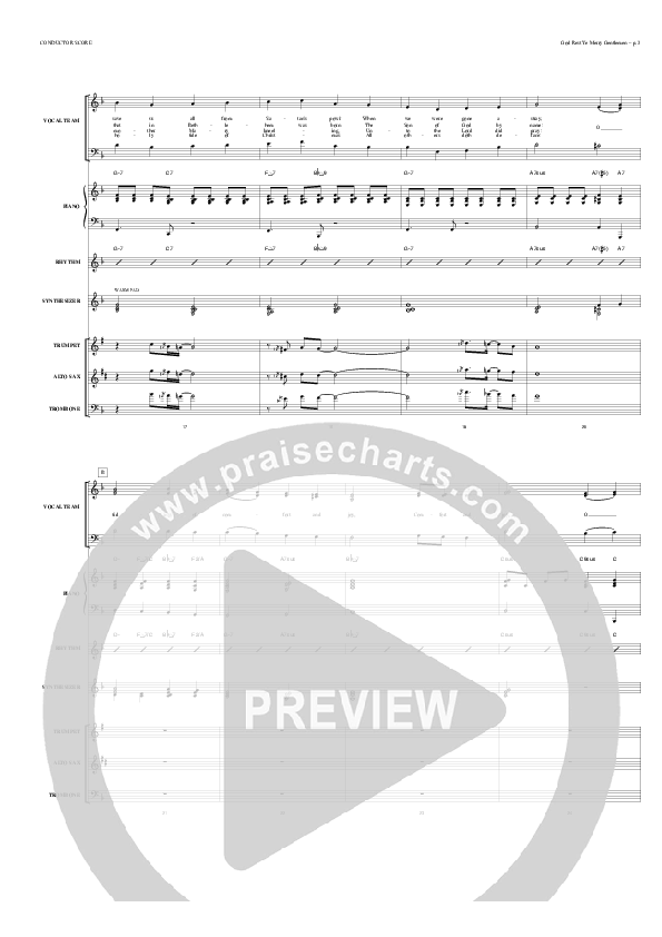 God Rest Ye Merry Gentlemen Conductor's Score (Todd Billingsley)