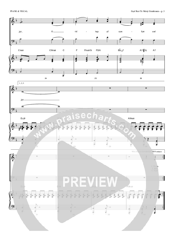 God Rest Ye Merry Gentlemen Piano/Vocal & Lead (Todd Billingsley)