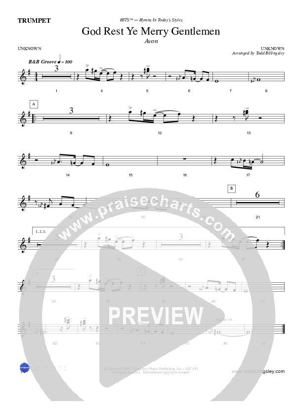 God Rest Ye Merry Gentlemen Trumpet (Todd Billingsley)