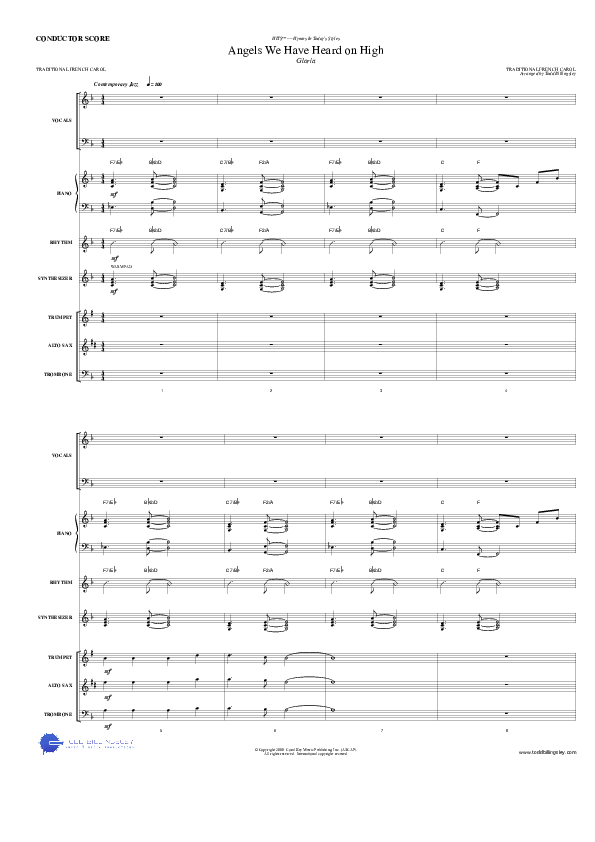 Angels We Have Heard on High Conductor's Score (Todd Billingsley)